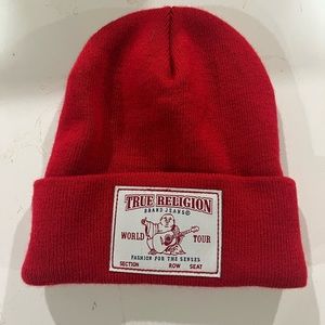 True Religion Red Winter Cap
